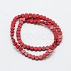 Dyed Synthetical Turquoise Heart Bead Strand X-G-P083-88D-2