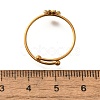 Daisy 304 Stainless Steel Enamel Open Cuff Rings for Women RJEW-M061-01G-10-3