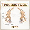 2Pcs 2 Styles Alloy Rhinestone Stud Earrings EJEW-LP0012-27KCG-2