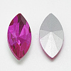 Pointed Back Glass Rhinestone Cabochons RGLA-T083-13x27mm-09-2