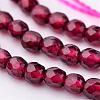 Natural Garnet Bead Strands G-K145-F-3mm-A-3