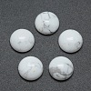 Natural Howlite Cabochons X-G-P393-R32-12mm-1