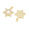 Brass Micro Pave Clear Cubic Zirconia Pendants KK-C170-10B-G-2