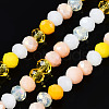 Electroplate Glass Beads Strands EGLA-T020-12D-6