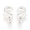 Silver Color Plated Brass Lobster Claw Clasps X-KK-902-S-NF-3