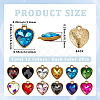 24Pcs 12 Colors Faceted Glass Rhinestone Pendants GLAA-SC0002-72-2