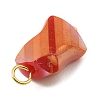Electroplated Glass Pendants PALLOY-JF02206-3