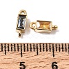 12 Colors 304 Stainless Steel Pave Cubic Zirconia Geometric Connector Charms SA-CBAFEA1-01D-G-3