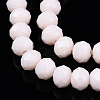 Opaque Solid Color Glass Beads Strands EGLA-A034-P8mm-D33-4