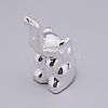 Porcelain Elephant Home Display Decorations DJEW-WH0010-13A-1