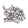 Tarnish Resistant 201 Stainless Steel Cord Ends STAS-F250-10P-L-1