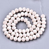 Electroplate Glass Beads Strands X-EGLA-A034-P6mm-A19-2