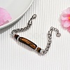 Natural Tiger Eye Beads Link Bracelets YW5979-2-3