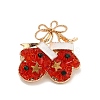 Christmas Alloy Rhinestone Lapel Pins for Backpack Clothes JEWB-C052-01C-KCG-2