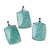 Natural Amazonite Pendants G-Z070-01P-02-1