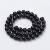 Natural Black Onyx Beads Strands X-G-S259-19-10mm-2