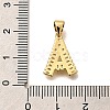 Rack Plating Brass Micro Pave Cubic Zirconia Pendants KK-L226-100G-A-3