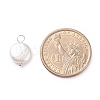 Natural Baroque Pearl Keshi Pearl Pendants PALLOY-JF01494-02-5