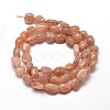 Natural Sunstone Nuggets Beads Strands G-J335-16-2