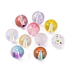 150Pcs 10 Colors Glass Beads GLAA-FS0001-24-3