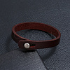1Pc Punk Retro Ethnic Style Handmade Leather Bracelet Couple Literary Hand Strap Men BJEW-CL0001-02A-3