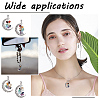 10Pcs Chakra Theme Natural Mixed Stone Pendants FIND-CA0006-23-5