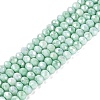 Anti-Tarnish Electroplate Rondelle Glass Beads Strands EGLA-T021-3mm-17-08-1