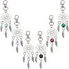 12Pcs 6 Colors Zinc Alloy Big Pendants FIND-NB0002-37-1