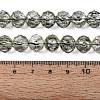 Crackle Transparent Glass Beads Strands GLAA-N063-10mm-03-2