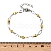 304 Stainless Steel Link Bracelets BJEW-A044-03C-GP-5