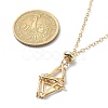 304 Stainless Steel Braided Macrame Pouch Empty Stone Holder for Pendant Necklace Making NJEW-TA00079-02-5