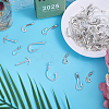 70Pcs 7 Styles Tibetan Style Alloy Hook Clasps FIND-CA0010-15-4