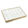 18 Grids Imitation Leather Jewelry Pendant Trays CON-G023-04B-1