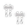 925 Sterling Silver Slide Lock Clasps PALLOY-PH01805-1