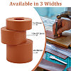 2M Flat Double Face Lychee Pattern Imitation Leather Band LC-WH0010-01C-04-6