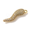 Rack Plating Brass Micro Pave Cubic Zirconia Pendant KK-A229-03D-G-2