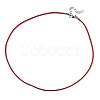 Waxed Cotton Cord Necklace Making MAK-S034-003-2
