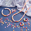 3750Pcs 15 Colors Flat Round Handmade Polymer Clay Beads CLAY-AR0001-20-2