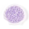 Transparent Spray Painted Glass Beads EGLA-N018-4mm-02-1