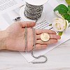 Tarnish Resistant Men's Jewelry Making 304 Stainless Steel Box Chains CHS-A003F-4.0mm-4