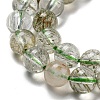 Natural Green Rutilated Quartz Beads Strands G-A219-A03-02-3