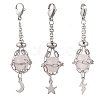 3Pcs 304 Stainless Steel Macrame Pouch Empty Stone Holder Pendant Decorations HJEW-JM04380-02-7