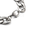 304 Stainless Steel Curb Chains Bancelets BJEW-C082-04B-AS-3