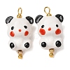 Handmade Porcelain Pendants PR-CBA8966-15G-1