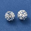 Brass Hollow Spacer Beads KK-P249-03D-S-1
