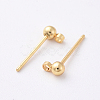 Brass Stud Earring Findings X-KK-N200-096A-2