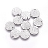 Non-Tarnish 304 Stainless Steel Charms STAS-E455-02P-10mm-2