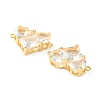 Brass Pave Cubic Zirconia Connector Charms KK-L208-04G-05-3