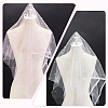 2Pcs 2 Colors Pearl Nylon Mesh Fabric DIY-GA0007-69-3