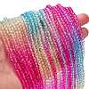Transparent Painted Glass Beads Strands X1-DGLA-A034-T4mm-A14-2